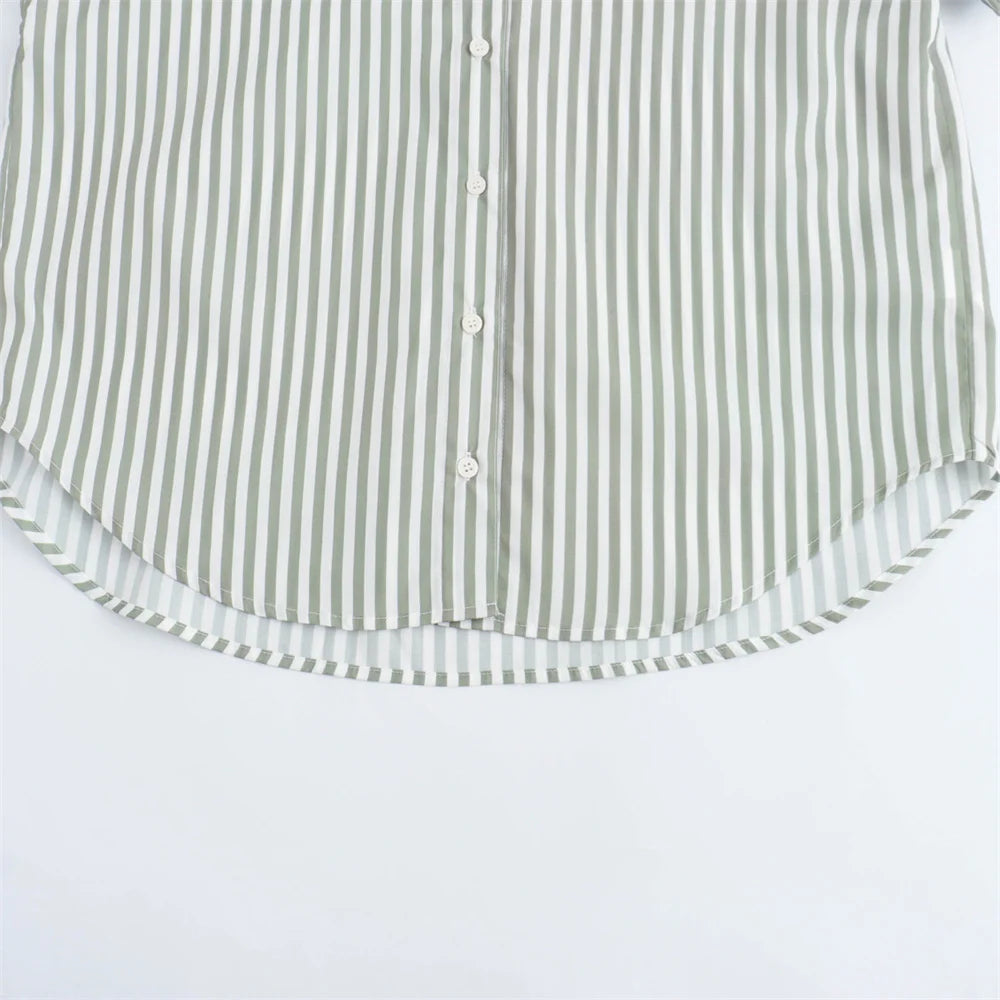 VARCAS Poplin Striped Shirt