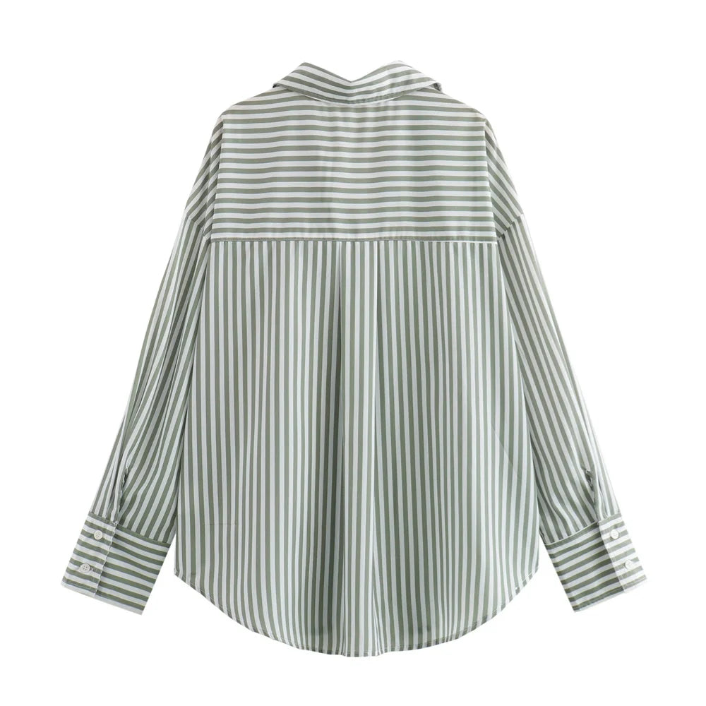 VARCAS Poplin Striped Shirt